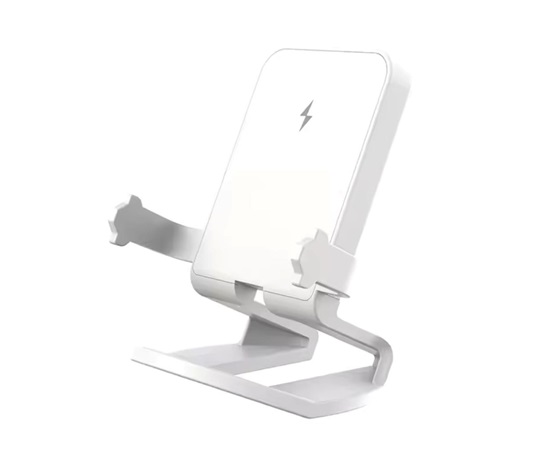 1stCOOL bezdrátová přenosná QI nabíječka 15W, panáček, USB-C, bílá