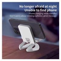 1stCOOL bezdrátová přenosná QI nabíječka 15W, panáček, USB-C, bílá