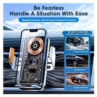 1stCOOL bezdrátová QI nabíječka 15W, do auta, MagSafe, USB-C, černá