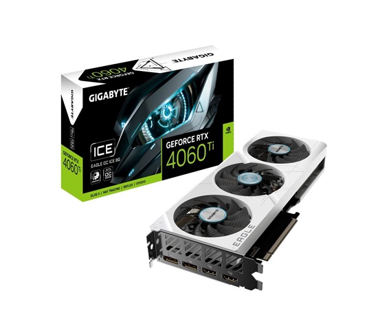 GIGABYTE VGA NVIDIA GeForce RTX 4060 Ti EAGLE ICE OC 8G, RTX 4060 Ti, 8G GDDR6, 2xDP, 1xHDMI