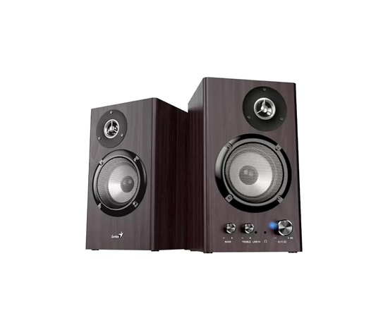 GENIUS Reproduktor SP-HF1812BT, BT, 3.5mm jack, 50W, tmavé dřevo