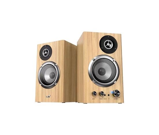 GENIUS Reproduktor SP-HF1812BT, BT, 3.5mm jack, 50W, světlé dřevo