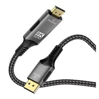 PremiumCord DisplayPort 1.4 na HDMI2.1  kabel pro rozlišení 8K@60Hz,4K@144Hz, 2m