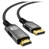 PremiumCord DisplayPort 1.4 na HDMI2.1  kabel pro rozlišení 8K@60Hz,4K@144Hz, 2m