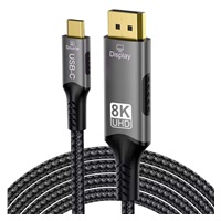 PremiumCord kabel USB-C na DisplayPort DP1.4   8K@60Hz a 4k@120Hz  2m