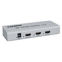 PremiumCord HDMI 2.1 splitter 1-2 porty, 8K@60Hz, 4K@120Hz, 1080p, HDR