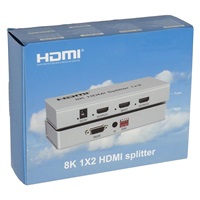 PremiumCord HDMI 2.1 splitter 1-2 porty, 8K@60Hz, 4K@120Hz, 1080p, HDR