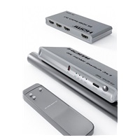 PremiumCord 8K@60Hz, 4K@144Hz HDMI switch 3:1 s dálkovým ovladačem