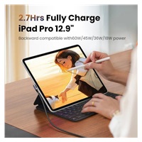 PremiumCord USB-C 2x zahnutý kabel ( USB 3.2 GEN 2x2, 5A, 100W, 20Gbit/s ) bavlněný oplet, délka: 2m