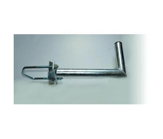 Držák antény na stožár do průměru 120mm s vinklem, žárový zinek, délka 35cm