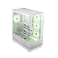 MSI case MAG PANO 110R PZ WHITE, ATX, Průhledná bočnice, 4x 120mm ARGB Fan, bílá