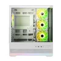 MSI case MAG PANO 110R PZ WHITE, ATX, Průhledná bočnice, 4x 120mm ARGB Fan, bílá