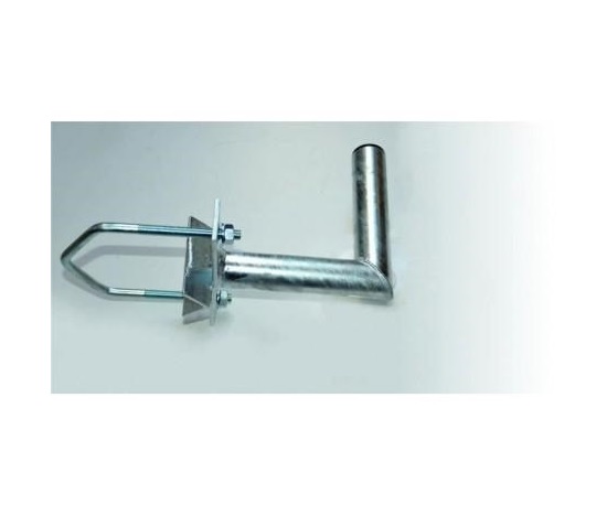 Držák antény na stožár do průměru 150mm s vinklem, žárový zinek, délka 20cm