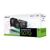 PNY VGA NVIDIA GeForce RTX 5070 Triple Fan 12GB, RTX 5070, 12GB GDDR7, 3xDP, 1xHDMI