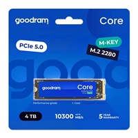 GOODRAM SSD Core 4TB, PCIe Gen5x4, M.2 2280, (R:9200/W:8100MB/s)