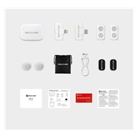 Hollyland LARK A1 Combo Ivory White, with USB-C RX + Lightning RX + Charging Case