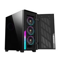 BAZAR - GIGABYTE case AORUS C500 GLASS, bez zdroje, průhledná bočnice, Mid Tower, černá - Poškozený obal (Komplet)