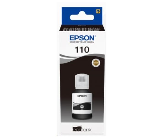 BAZAR - EPSON Ink 110 EcoTank Pigment black ink bottle (6000 stran) - Poškozený obal (Komplet)