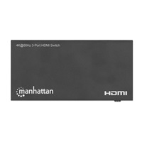 Manhattan HDMI přepínač, 3-Port HDMI Switch, 4K@60Hz, černá