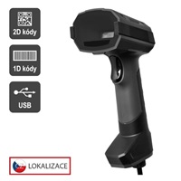 Virtuos CCD 2D průmyslová čtečka HT-857, USB, tmavě šedá