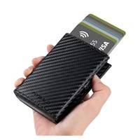 MYBALO Carryx skládací peněženka s výsuvným držákem na karty, Carbon fiber black