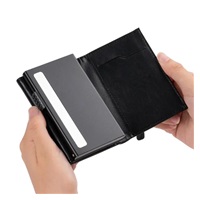 MYBALO Carryx skládací peněženka s výsuvným držákem na karty, Carbon fiber black