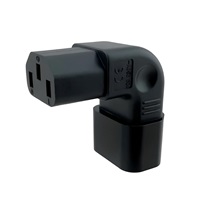 Adaptér vertikálně úhlový IEC C13 na IEC C14 napětí 230V, 10A