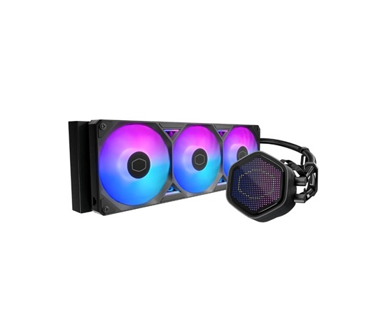 Cooler Master vodní chladič MasterLiquid Atmos II Pixel LED, 3x120mm, LGA1851, AM5, černá