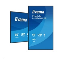 iiyama ProLite LH5064UHS-B1AG, 4K, USB, USB-C, RS232, Ethernet, Wi-Fi, Android, kit (RS232), black