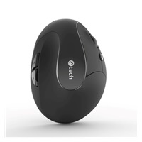 C-TECH Myš VEM-17, Vertikální, Bezdrátová, černá