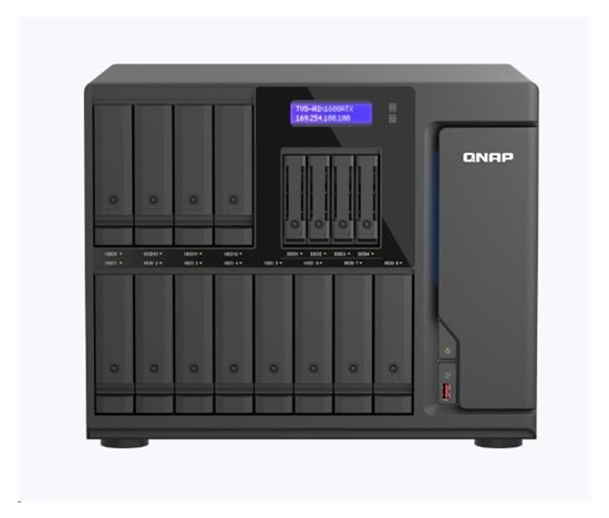 QNAP TVS-AIh1688ATX-U9-48G (24C/CoreUltra9/5,6GHz/48GBRAM/12xSATA/4xU.2/2x2,5GbE/2x10GbE/5xUSB3.2/1xUSB4/3xPCIe/1xHDMI)