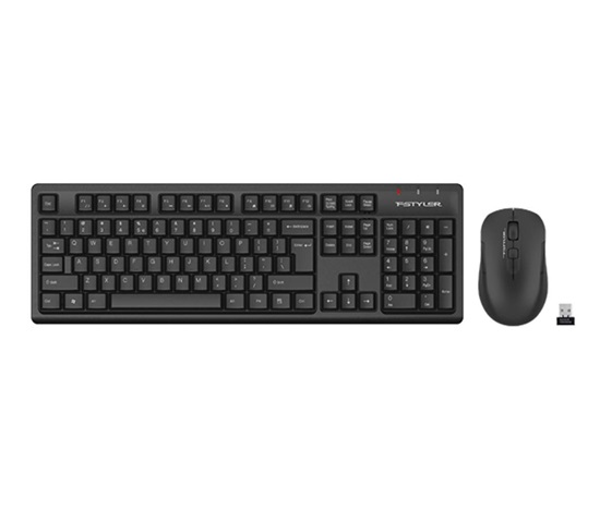 A4tech FG1200 FStyler, bezdrátový kancelářský set klávesnice s myší, 2,4G, černá