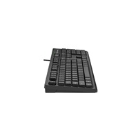 A4tech FK12, multimediální kancelářská klávesnice, CZ/US, USB, černá