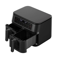 Salente DoubleAir, duální horkovzdušná fritéza, 11 l, černá