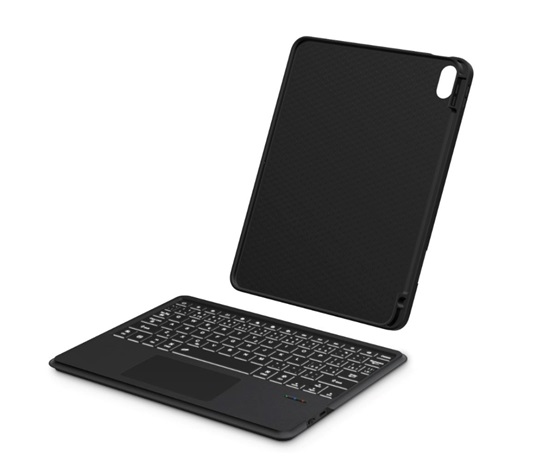 CONNECT IT TabCase podsvícená bezdrátová klávesnice s pouzdrem pro iPad 10.9", černá