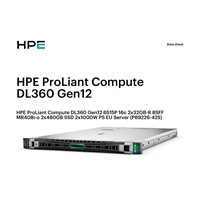 HPE PL DL360 Gen12 6515P (2.4/16C) 2x32G (P69727) 2x480G MR408i-o 8SFF 2x1000W 10GbE NBD333 Smart Choice