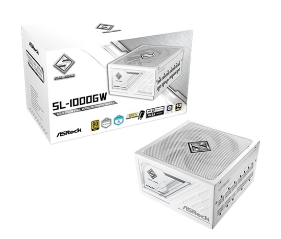 ASROCK zdroj SL-1000GW,1000W, 80Plus Gold, 135 mm, ATX 3.1