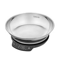 Salente Rimare, kuchyňská váha, 5 kg, nerezová mísa, černá/nerez