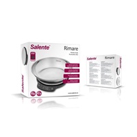 Salente Rimare, kuchyňská váha, 5 kg, nerezová mísa, černá/nerez