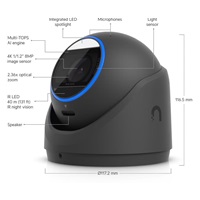 UBNT G6 Pro Turret, UniFi 8MP IP kamera, černá