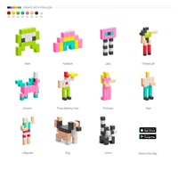 PIXIO-200 magnetická stavebnice / rozbaleno