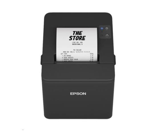 POŠKOZENÝ OBAL - Epson TM-T20IV, USB, RS232, 8 dots/mm (203 dpi), řezačka, černá