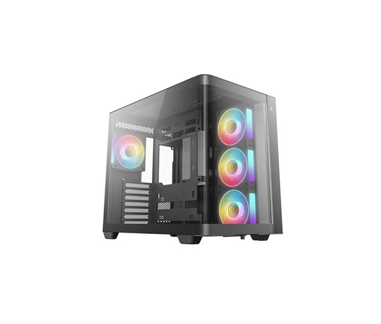 DEEPCOOL Case CG530U 4F, ATX, Průhledná bočnice, 4x120mm ARGB Fan, černá