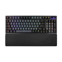 ASUS klávesnice ROG Azoth 96 HE, Mechanická, Bezdrátová, BT, RF 2.4GHz, US, černá