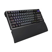 ASUS klávesnice ROG Azoth 96 HE, Mechanická, Bezdrátová, BT, RF 2.4GHz, US, černá