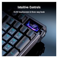 ASUS klávesnice ROG Azoth 96 HE, Mechanická, Bezdrátová, BT, RF 2.4GHz, US, černá