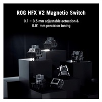 ASUS klávesnice ROG Azoth 96 HE, Mechanická, Bezdrátová, BT, RF 2.4GHz, CZ/SK, černá