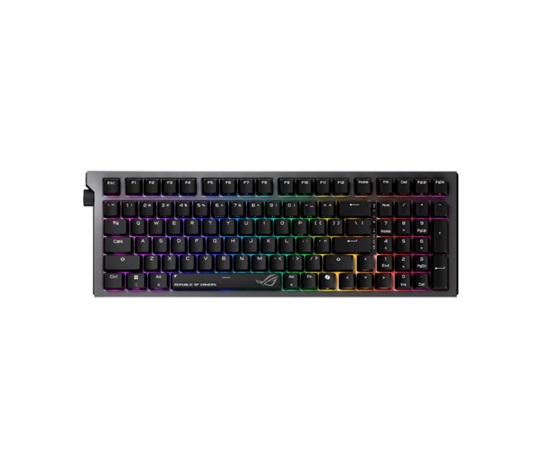 ASUS klávesnice ROG Strix Morph 96 WL, Mechanická, Bezdrátová, CZ/SK, černá