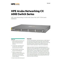 HPE Aruba Networking CX 6000 48G Class4 PoE 4SFP 370W Switch