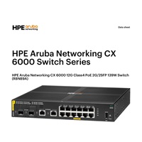 HPE Aruba Networking CX 6000 12G Class4 PoE 2G/2SFP 139W Switch